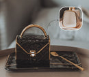 Creative and Gold Handbag Mug Set with Tray Design - view 4
