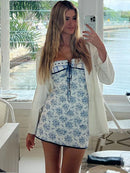 Floral Off Shoulder Printed Stylish Dress, ibuyxi.com