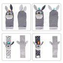 Cute Animals Wrist Rattle and Foot Finder Socks