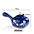 High Quality Blue Porcelain Teapot Set and Coffee Cups, ibuyxi.com