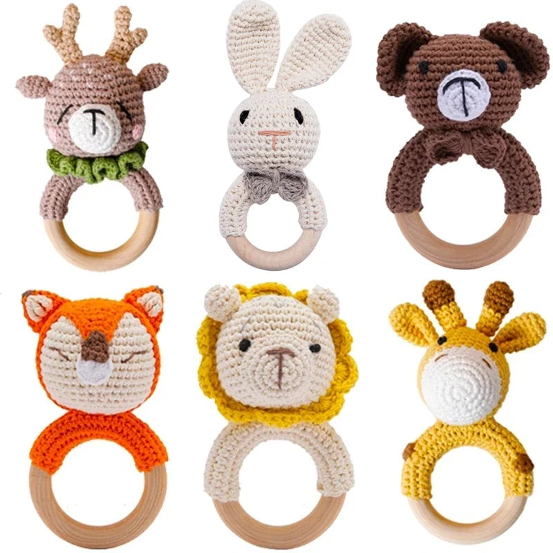 Crochet Animals Baby Rattle
