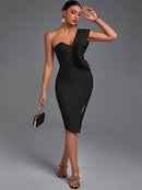Bandage One-Shoulder Dress - photo 3