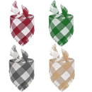 Classic Plaid Large Dog Bandanas