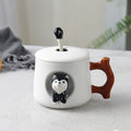 Cute 3D Husky Mug Lid Included with Spoon - view 8