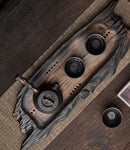 Retro Ceramic Tea Tray with Wood Effect, iBuyXi.com