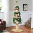 Three Tier Holiday Pine Cat Tree