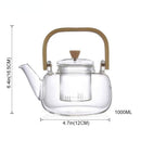 Large Handle Heat Resistant Glass Tea Pot - view 9