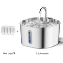Stainless Steel 2.2L Automatic Cat Water Fountain