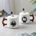 Cute 3D Husky Mug Lid Included with Spoon - view 6