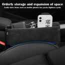 Suede Seat Side Storage Pocket For Car Seat Gap Filler Organizer Box Pu Leather Car Crevice Stowing Tidy Interior Parts, ibuyxi.com