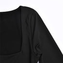 Mozision Autumn Hollow Out Long Sleeve Dress, iBuyxi.com