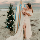 Boho Chiffon Dress For Maternity Photography