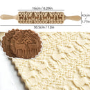 Wooden Embossed Rolling Pin