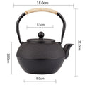 1200ml Large Capacity Black Iron Teapot - view 3