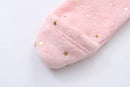 Starry Print Soft Flannel Baby Romper