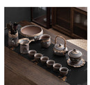 Old Thick Earthenware Tea Cup and Pot, iBuyXi.com
