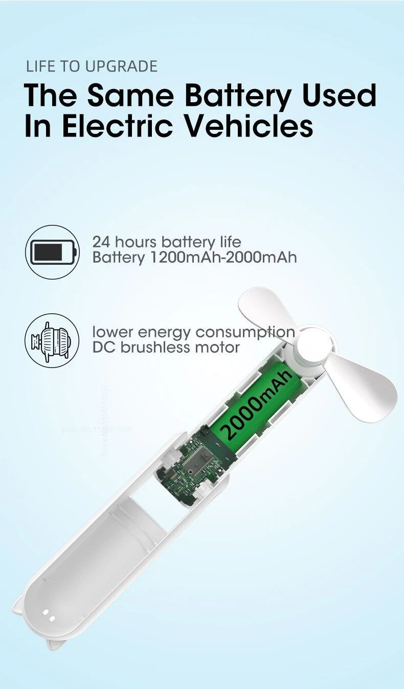 Silent and Powerful Foldable USB Mini Fan, ibuyxi.com