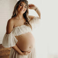 Boho Chiffon Dress For Maternity Photography