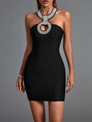 High Quality Black Mini Bodycon Dress, iBuyxi.com