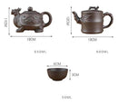 Creative Purple Sand Ceramic Pot and Cups, ibuyxi.com