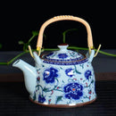 Luxurious Blue and White Porcelain Tea Pot, ibuyxi.com