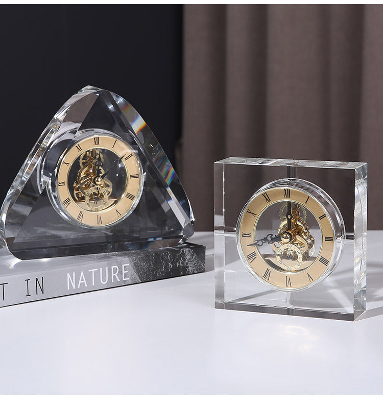 Nordic Luxury Crystal Gear Clock For Decoration, ibuyxi.com