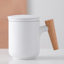 Ceramic Filter Wooden Handle Lid Mug, ibuyxi.com, ibuyxi.com