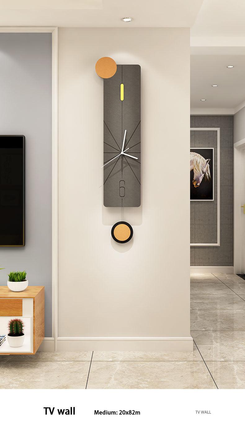 Nordic Creative Rectangular Art Wall Decor Wall Clock, ibuyxi.com