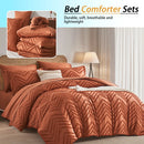 Kinsington Chevron Bed Comforter 7 Piece Set, iBuyXi.com