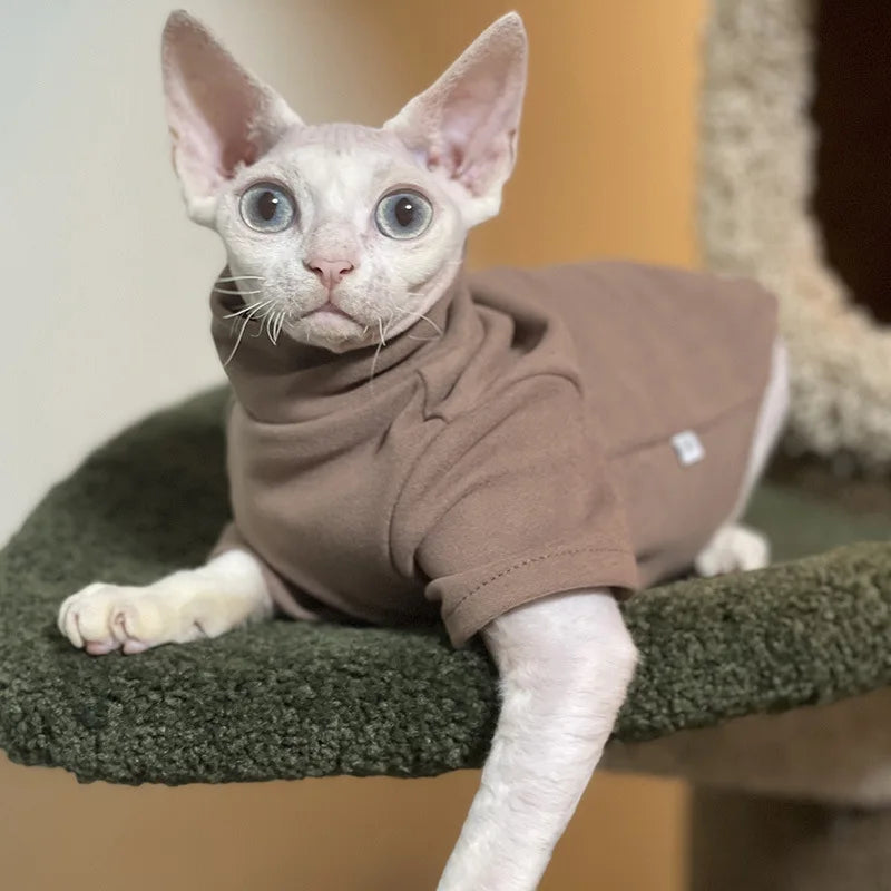 Classic Cotton Turtleneck Pet Clothes