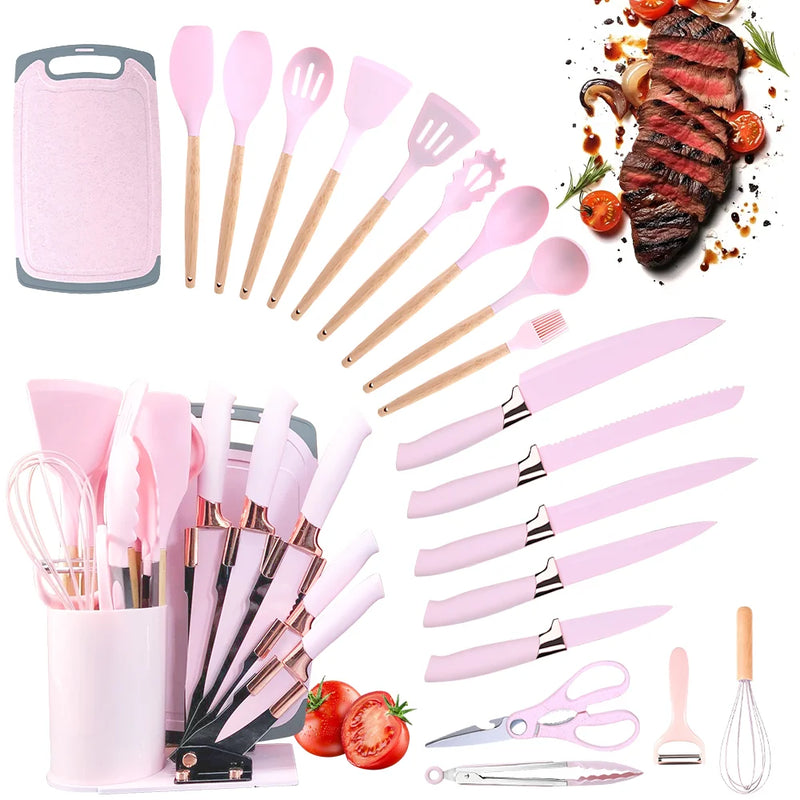 20pcs Heat-Resistant Silicone Kitchen Utensil Set