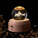 Crystal 3D Universe Ball Night Light with Music Box, ibuyxi.com