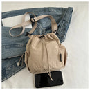 Nylon Drawstring Bucket Bag