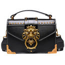 Retro Lion Head Crossbody Bag