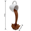 Floating and Creative Desktop Decor Coffee Cup Sculpture - view 2