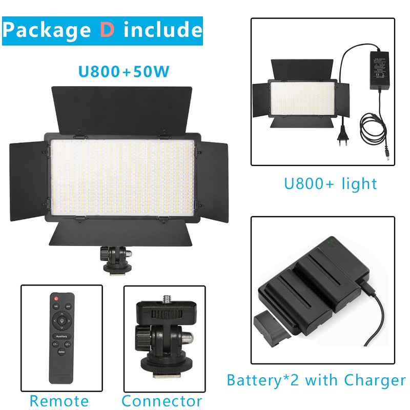 Nagnaz U800+ LED Studio Light with Adjustable Temperature, ibuyxi.com