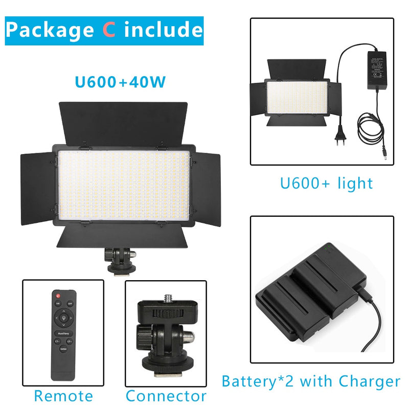 Nagnaz U800+ LED Studio Light with Adjustable Temperature, ibuyxi.com