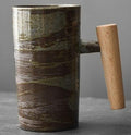 Retro Style Handmade Pottery Coffee Mug Gift - view 4