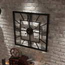 Creative and Silent Square Iron Wall Clock Decoration - view 7