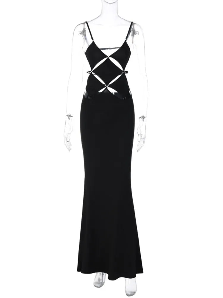 Mozision Elegant Maxi Cut Out Slip Dress, ibuyxi.com