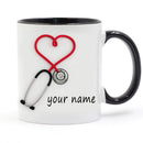 Unique Doctor's Stethoscope Ceramic Coffee Cup - view 5
