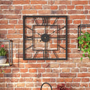 Creative and Silent Square Iron Wall Clock Decoration - view 6