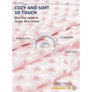 Velvet Pink Bed Pillow, iBuyXi.com