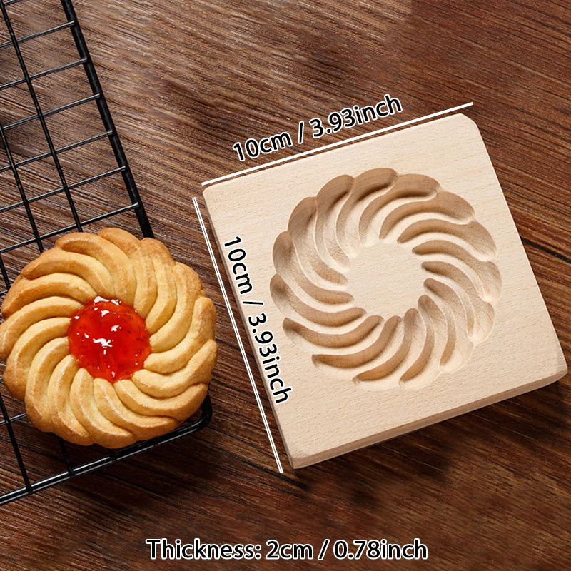 3D Wooden Cookie Cutter Moulds for Baking