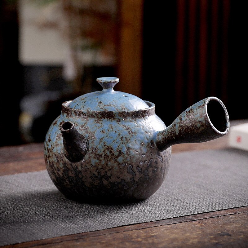 Retro Ceramic Tea Pot Clay Mug Set - view 5