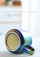 Matte Kiln Tea Cup with Walnut Plate - view 8