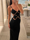 Mozision Elegant Maxi Cut Out Slip Dress, ibuyxi.com