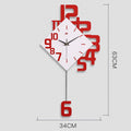 Creative Digital Quartz Wooden Wall Clock - view 2