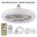 Ceiling Fan With Lights Remote Control E27 Converter Base 30W Smart Remote Control Ceiling Fan With LED Lighting For Living Room - iBuyXi.com