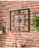 Creative and Silent Square Iron Wall Clock Decoration, iBuyXi.com